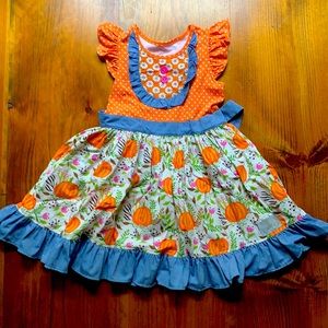 Eleanor Rose Fall ruffle dress